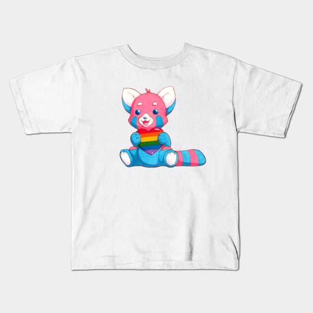 Panda Pride Kids T-Shirt by Malachyte